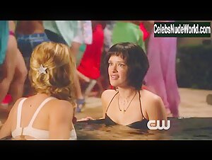 Natalie Hall and Brina Palencia share a steamy lesbian bikini scene in Star-Crossed (2014)