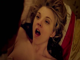 Natalie Dormer strips nude for an intimate bedroom scene in Scandalous Lady W (2015).