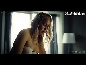 Angela Bundalovic appears completely nude in an intimate scene from the Danish series Rain (2018).