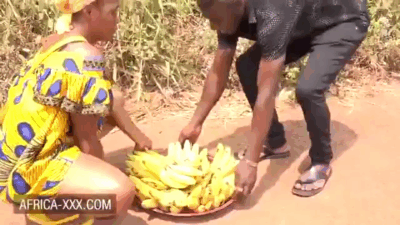 City boy fucks village banana seller by patronizing her
