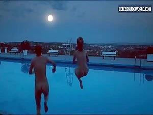 Lisa Wagner Night Pool Scene in Kommissarin Heller: Hitzschlag (2016)