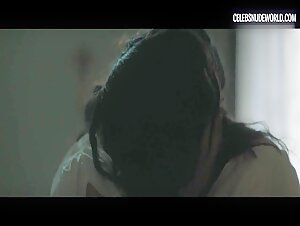 Margaret Qualley and Rebecca Dayan have a passionate lesbian scene in Novitiate (2017)