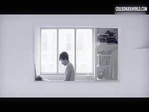 Alexia Rasmussen gets fully nude by the window while using her smartphone in Creative Control (2016)