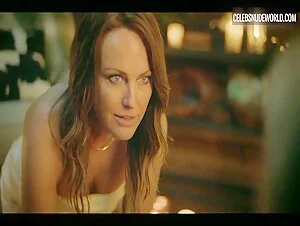Malin Åkerman and brunette Brittany Snow show their hard nipples in a sensual nude scene from The Hunting Wives (2025)