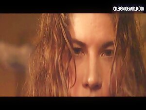 Elena Mirela gets fully nude in a seductive bedroom scene from Blood Trap (2016)