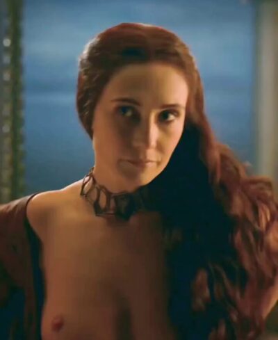 The dangerous witch Carice van Houten in Game of Thrones s03e08 (2013) fucks for crave of power