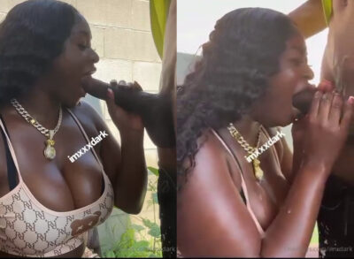 Damn! This wild, freaky ebony slut knows exactly how to work that dick like she owns it. Watch her go absolutely crazy on his cock with the sloppiest, deepest deep throat you’ve ever seen gagging, choking, and swallowing every inch like a pro.