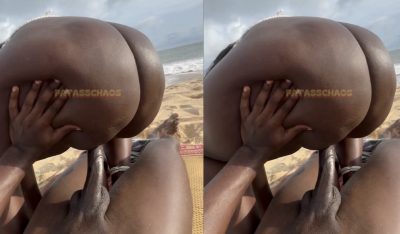She was throwing that massive oiled booty so crazy that he couldn’t hold it